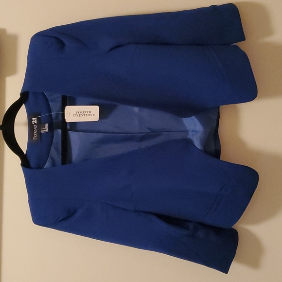 Ladies Forever21 NWT, sz S blazer, royal blue - Picture 1 of 6